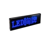 Distintivo Digitale LED Multilingue USB Ricaricabile DIY Programmabile con Testo e Nome, Modulo Display con Tag Scorrevole A