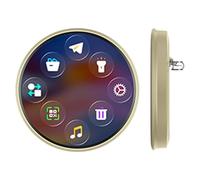 Distintivo Digitale Schermo Da 4,7 Cm Con Visualizzazione Immagini Calcio | Distintivo Smart Con Touchscreen Per Studenti Bambini Adolescenti Collezionisti Feste A Tema Cosplay Eventi