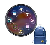 Distintivo Digitale,Schermo da 4,7 cm per Visualizzazione Foto di Calcio - Smart Badge con Visualizzazione Foto,per Collezionisti Fan Studenti Ragazzi Fiere Casa Ufficio Shopping Cosplay