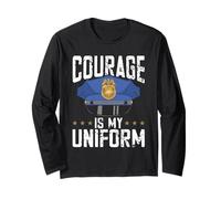 Distintivo d'Onore dell'ufficiale di Polizia Courage Is My Uniform Maglia a Manica