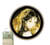 Distintivo Elettronico Pulsante Elettronico A Schermo Tattile | Badge Con Display Digitale HD Da 4.7 Cm Per Casa Ufficio Scrivania Appassionati di Cartoni Cosplay Eventi e Foto