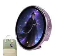 Distintivo Elettronico Pulsante Elettronico A Schermo Tattile | Badge Con Display Digitale HD Da 4.7 Cm Per Casa Ufficio Scrivania Appassionati di Cartoni Cosplay Eventi e Foto