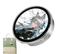Distintivo Elettronico Pulsante Elettronico A Schermo Tattile | Badge Con Display Digitale HD Da 4.7 Cm Per Casa Ufficio Scrivania Appassionati di Cartoni Cosplay Eventi e Foto