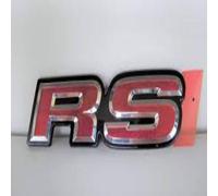 Distintivo EMBLEMA ROSSO "RS" originale Honda FIT JAZZ 75731-T5B-003 OEM...