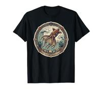 Distintivo Estivo Nautico con Calamari vampiri Ocean Explorer Maglietta