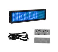 Distintivo LED Bluetooth con nome, insegna luminosa ricaricabile, display a LED con messaggio scorrevole programmabile fai da te, tipo 5