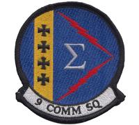 Distintivo patch ricamato 9th Communication Squadron US Air Force - ULTIMI POCHI