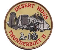 Distintivo patch ricamato A-10 Thunderbolt II Desert Hogs - ULTIMI POCHI