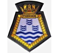 Distintivo patch ricamato ausiliario RFA Tiderace Royal Fleet - MOD LICENSED