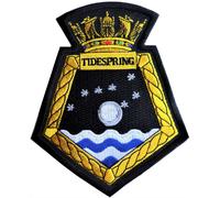 Distintivo patch ricamato ausiliario RFA Tidespring Royal Fleet - MOD LICENSED