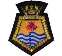 Distintivo patch ricamato ausiliario RFA Tidesurge Royal Fleet - MOD LICENSED