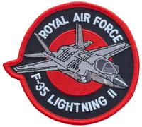 Distintivo patch ricamato con fulmini Royal Air Force F-35 - LICENZA MODD