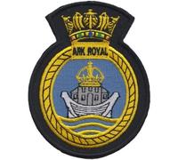 Distintivo patch ricamato HMS Ark Royal Navy - LICENZA MODD