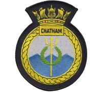 Distintivo patch ricamato HMS Chatham Royal Navy - LICENZA MOD