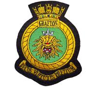 Distintivo patch ricamato HMS Grafton Royal Navy - LICENZA MODD