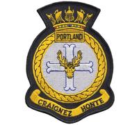 Distintivo patch ricamato HMS Portland Royal Navy - licenza ufficiale - ULTIM...