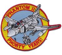 Distintivo patch ricamato McDonnell Douglas F-4 Phantom II 40 anni - ULTIMI P...
