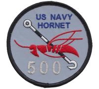 Distintivo patch ricamato McDonnell Douglas F/A-18 Hornet 500 Traps -...