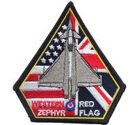 Distintivo patch ricamato RAF bandiera rossa 11 squadroni tifone - ULTIMI POCHI