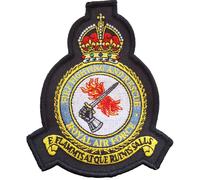 Distintivo patch ricamato RAF Fire Fighting and Rescue Royal Air Force - ESCL...