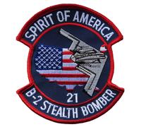 Distintivo patch ricamato Spirit of America B-2 Stealth Bomber