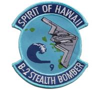 Distintivo patch ricamato Spirit of Hawaii B-2 Stealth Bomber