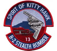 Distintivo patch ricamato Spirit of Kitty Hawk B-2 Stealth Bomber