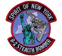 Distintivo patch ricamato Spirit of New York B-2 Stealth Bomber