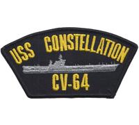 Distintivo patch ricamato USS Constellation CV-64 US Navy