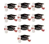 Distintivo per il conseguimento accademico 2026 laurea in lega di dottorato spilla per studenti ed educatori 25 mm Uso versatile Doctor Cap Academic, One Size, come descritto