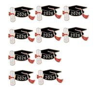 Distintivo per il conseguimento accademico 2026 laurea in lega di dottorato spilla per studenti ed educatori 25 mm versatile uso commemorativo distintivo, Misura unica, come descritto