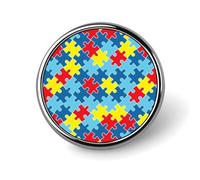Distintivo per spilla con puzzle per la consapevolezza dell'autismo, spilla da bavero, spilla, cravatta, gioielli, decorazioni per cappelli, giacche, camicie