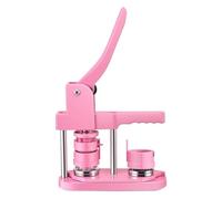 Distintivo Pin Button Maker Machine DIY 32 / 58MM Badge Set Con 100 Pezzi Di Pulsanti + Taglierina Circolare Press Badge Facili Veloci Successo(Pink)