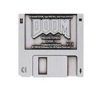 Distintivo Pin in Edizione Limitata di DOOM Floppy Disk - Merchandise da Collezione in Metallo per Amanti dei Videogiochi e Collezionisti - Con Licenza Ufficiale