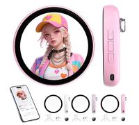 Distintivo pixel visualizzato digitale, distintivo informatico intelligente 1,7 display HD con BTV 6.0 e 30 ore di durata della batteria, Smart Bluetooth fai da te, per gli appassionati di concerti di