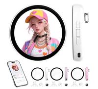 Distintivo pixel visualizzato digitale, distintivo informatico intelligente 1,7 display HD con BTV 6.0 e 30 ore di durata della batteria, Smart Bluetooth fai da te per gli appassionati di concerti di