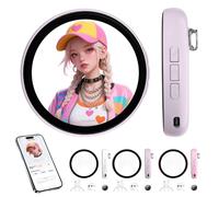 Distintivo pixel visualizzato digitale, distintivo informatico intelligente 1,7 display HD con BTV 6.0 e 30 ore di durata della batteria, Smart Bluetooth fai da te, pixelart LED per gli appassionati