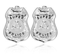 Distintivo Polizia, Distintivo della Polizia per Bambini, Accessori Poliziotta Donna, Accessorio per Costume da Poliziotto per Halloween, Carnevale, Cosplay, Feste a Tema (A)