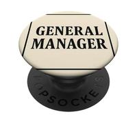 Distintivo retrò con segno classico vintage del direttore generale PopSockets PopGrip Adesivo
