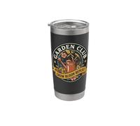 Distintivo retrò da giardinaggio vintage Cottagecore Plant Lover Bloom Bicchiere termico in acciaio inox doppia parete