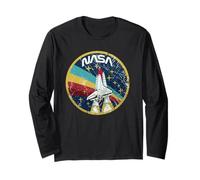 Distintivo retrò della Missione dello Space Shuttle della NASA Artemis II Maglia a Manica