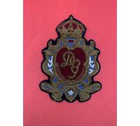 Distintivo Ricamato A Mano In Stile Vintage In Rame E Filo Per Giacca