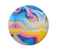 Distintivo rotondo colorato Tie Dye, design in latta resistente con stampa su un solo lato, perfetto per regali personalizzati e decorazione di abbigliamento, Misura unica