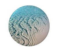 Distintivo rotondo con acqua di mare trasparente, design in latta resistente con stampa su un solo lato, perfetto per regali personalizzati e decorazione di abbigliamento, Misura unica