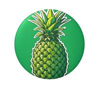 Distintivo rotondo con ananas, design in latta resistente con stampa su un solo lato, perfetto per regali personalizzati e decorazione di abbigliamento, Misura unica