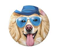 Distintivo rotondo con bulldog francese, design in latta resistente con stampa su un solo lato, perfetto per regali personalizzati e decorazione di abbigliamento, Misura unica