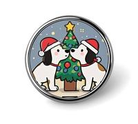 Distintivo rotondo con cucciolo intimo personalizzato in metallo spilla da bavero adatta per abbigliamento borse cappello spilla stampata umoristica distintivo decorazioni per feste accessori per