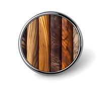 Distintivo rotondo con diversi grani di legno personalizzato in metallo spilla da bavero adatta per abbigliamento borse cappello spilla stampata umoristica distintivo decorazioni per feste accessori