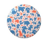 Distintivo rotondo con motivo stampato a cane, design in latta resistente con stampa su un solo lato, perfetto per regali personalizzati e decorazione di abbigliamento, Misura unica
