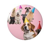 Distintivo rotondo con stampa bulldog francese, design in latta resistente con stampa su un solo lato, perfetto per regali personalizzati e decorazione di abbigliamento, Misura unica